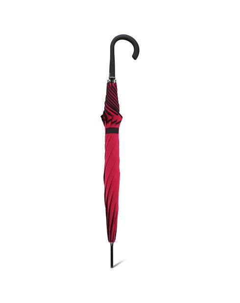 Parapluie long automatique rouge - 105x90 cm