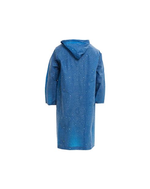 Imperméable unisexe bleu à motifs étoiles - 115x67.5cm