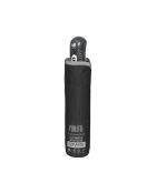 Zwarte reflecterende mini opvouwbare paraplu met reflecterende rand - 104x29 cm