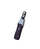 Zwarte reflecterende mini opvouwbare paraplu met reflecterende rand - 104x29 cm