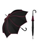 Parapluie long automatique noir - 105x90 cm