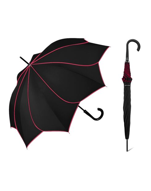 Parapluie long automatique noir - 105x90 cm