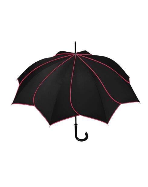 Parapluie long automatique noir - 105x90 cm