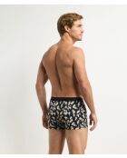 3 Vibes Boxershorts aus Baumwolle, geblümt/camouflage/nachtblau