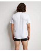 2 T-Shirts Regul Active blancs