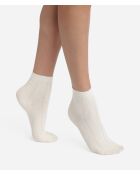 Chaussettes Pointelle ivoire