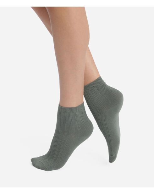 Chaussettes Pointelle vert iceberg