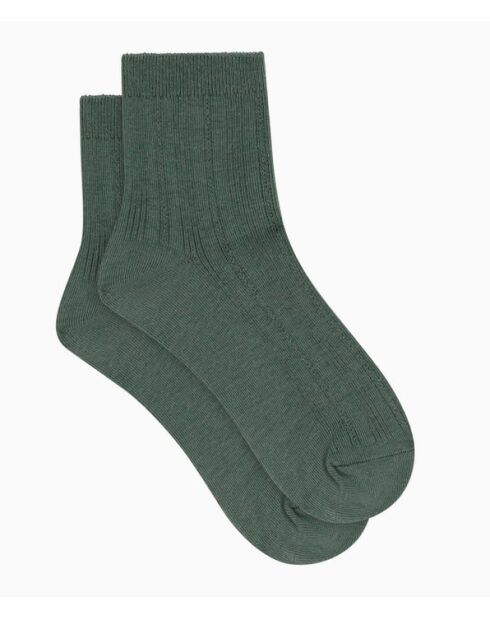 Chaussettes Pointelle vert iceberg