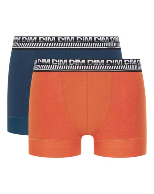 2 Boxers 3D Flex Stay And Fit bleu klein/orange nacre