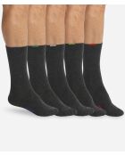 5 pares de calcetines Ecodim de color gris medio
