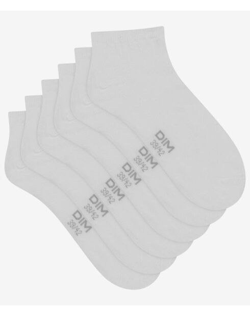 3 Paires de socquettes Coton Nice Price blanches