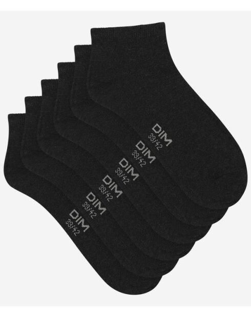 3 Paires de socquettes Coton Nice Price noires