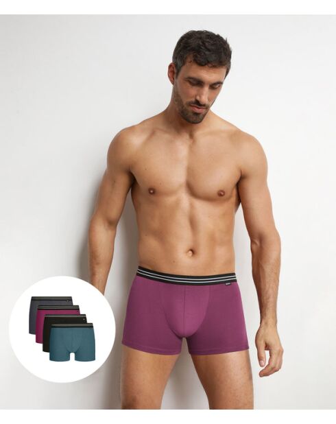 4 Boxers Ecodim Coton lot fusion