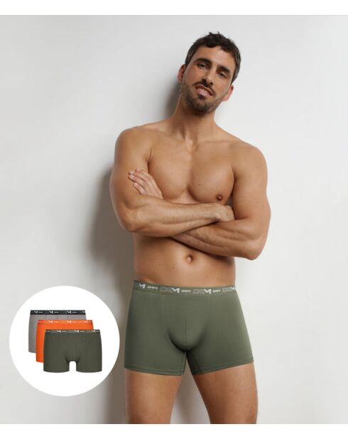3 Boxers Coton Stretch Men lot jungle pop