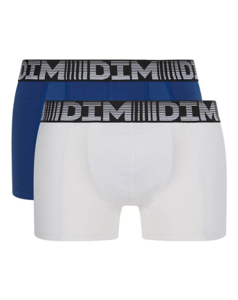 2 Boxers 3D Flex Air bleu acier/blanc