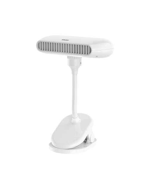 Ventilateur de bureau portable FN3 blanc - 12.5x9.2x23.9 cm