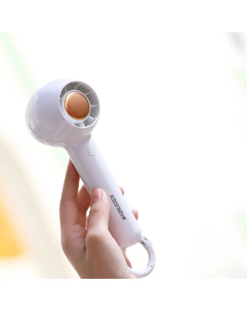 Ventilateur portable Turbo personnel FN1 blanc - 6.1x6.1x16.4 cm