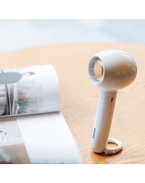 Ventilateur portable Turbo personnel FN1 blanc - 6.1x6.1x16.4 cm