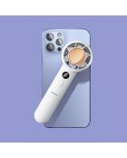 Ventilateur portable Turbo personnel FN2 blanc - 6.1x5.3x16.9 cm