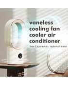 Ventilateur portable sans pales FN15 beige - 14x13x30 cm