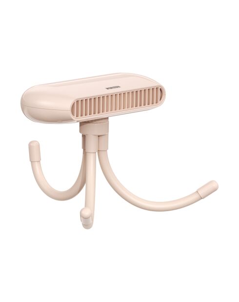 Ventilateur portable flexible FN4 rose - 10.1x9.4x20.9 cm