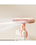 Ventilateur portable flexible FN4 rose - 10.1x9.4x20.9 cm