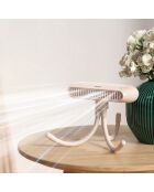 Ventilateur portable flexible FN4 rose - 10.1x9.4x20.9 cm