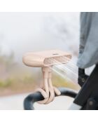 Ventilateur portable flexible FN4 rose - 10.1x9.4x20.9 cm