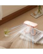Ventilateur portable flexible FN4 rose - 10.1x9.4x20.9 cm