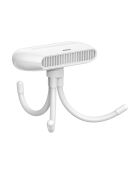 Ventilateur portable flexible FN4 blanc - 10.1x9.4x20.9 cm