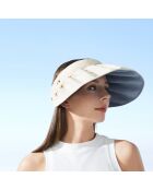 Chapeau à ventilation portable FN7 beige - 21.6x18.3x8.2 cm
