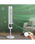 Ventilateur colonne portable FN14 blanc - 19x19x67 cm