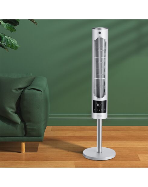 Ventilateur colonne portable FN14 blanc - 19x19x67 cm
