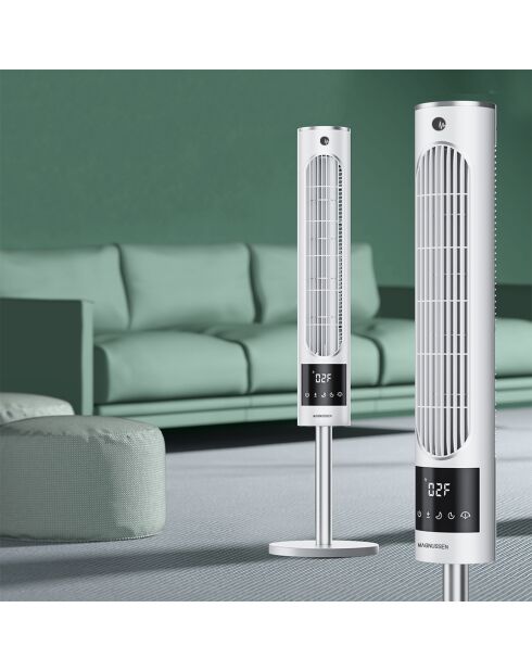 Ventilateur colonne portable FN14 blanc - 19x19x67 cm