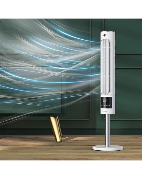 Ventilateur colonne portable FN14 blanc - 19x19x67 cm