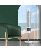 Ventilateur colonne portable FN14 blanc - 19x19x67 cm