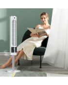 Ventilateur colonne portable FN14 blanc - 19x19x67 cm