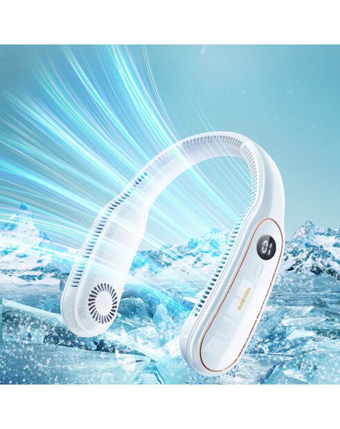 Ventilateur portable personnel FN11 blanc - 18.9x5.6x20.8 cm