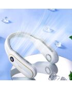 Ventilateur portable personnel FN11 blanc - 18.9x5.6x20.8 cm