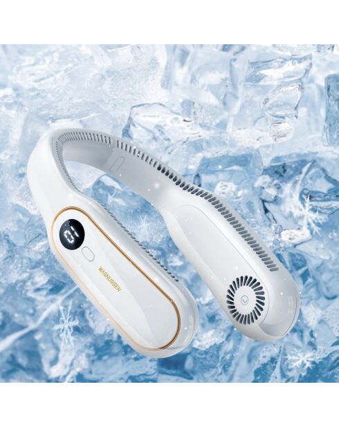 Ventilateur portable personnel FN11 blanc - 18.9x5.6x20.8 cm