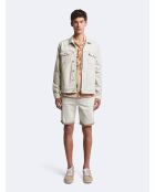 Blouson en coton écru