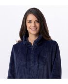 Marineblauwe jas met ritssluiting Essential H53B