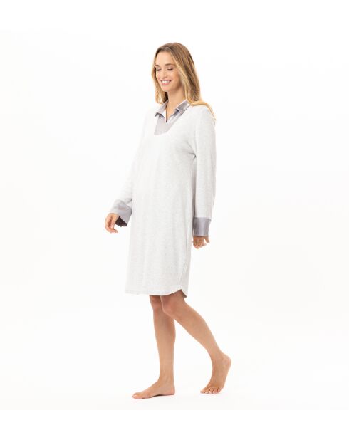 Chemise de nuit Andy 101 gris chiné