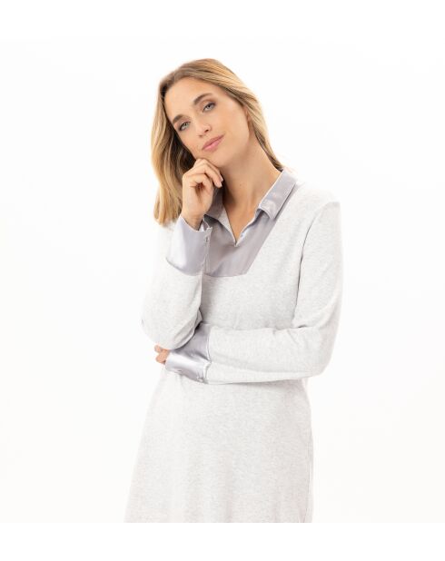 Chemise de nuit Andy 101 gris chiné
