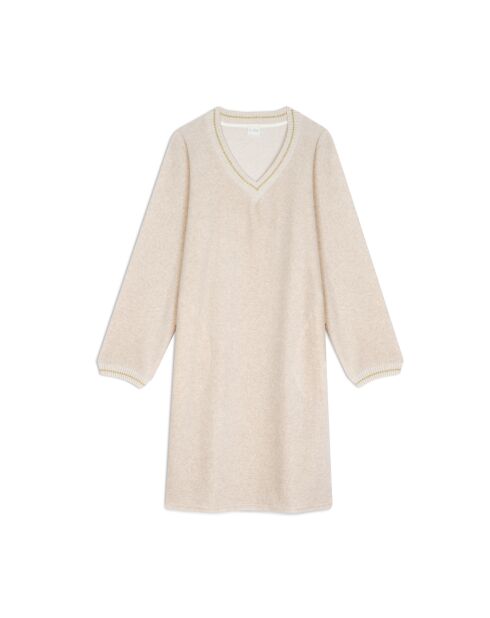 Country 140 meliertes beiges Kleid