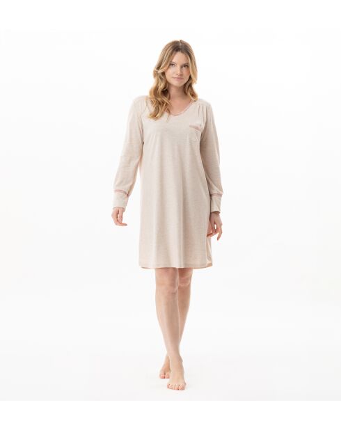 Chemise de nuit Kelly 121 beige chiné