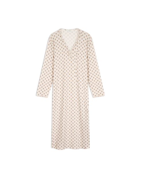 Chemise de nuit longue Tea Time 111 multicolore