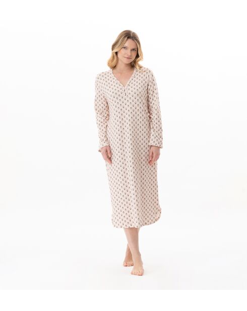 Chemise de nuit longue Tea Time 111 multicolore