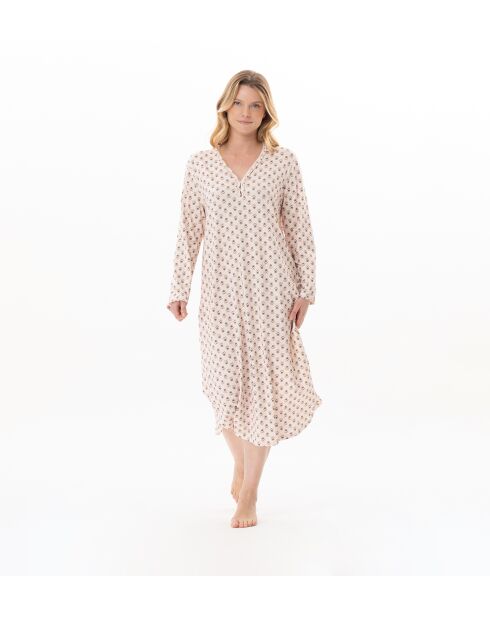 Chemise de nuit longue Tea Time 111 multicolore