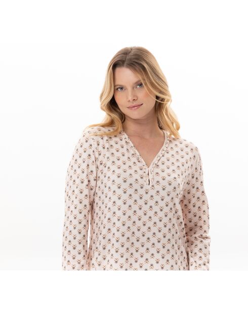 Chemise de nuit longue Tea Time 111 multicolore